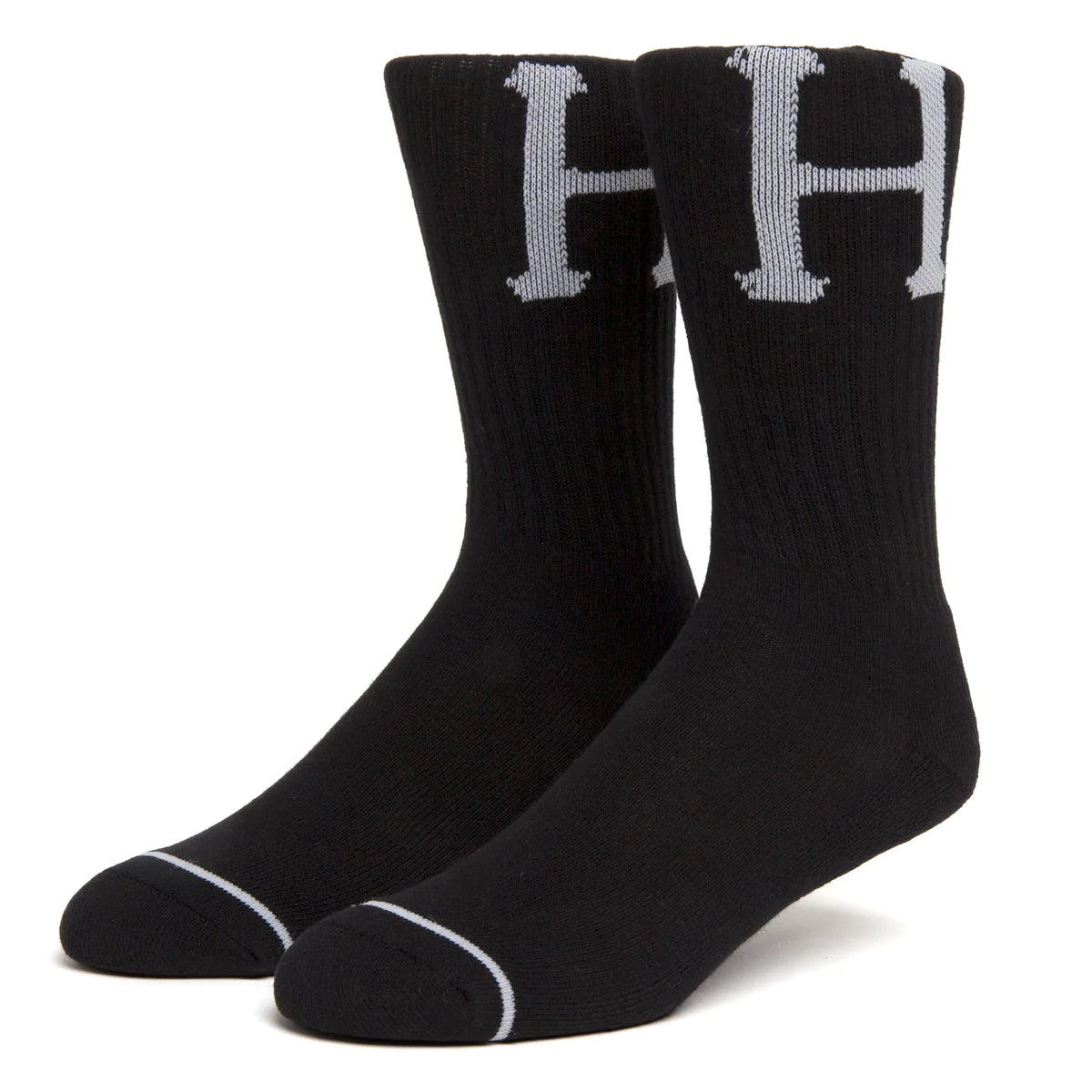 Horizontal half white and black Socks for Sale by JayArtShop