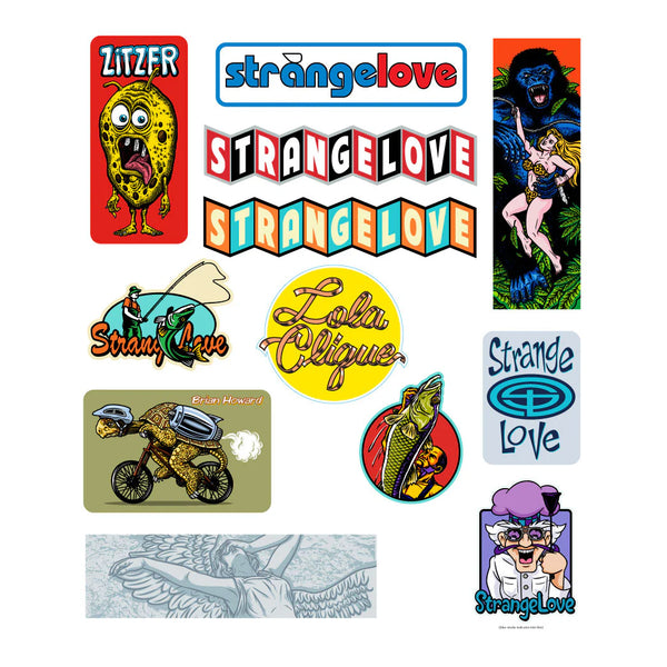 StrangeLove Skateboards StrangeLove Pack #18 / Stickers / Love Will Tear Us Apart