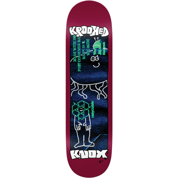 Krooked Skateboards Tom Knox Recycled Deck 8.5