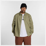 New Balance Numeric Button Up Shirt- Dark Olivine