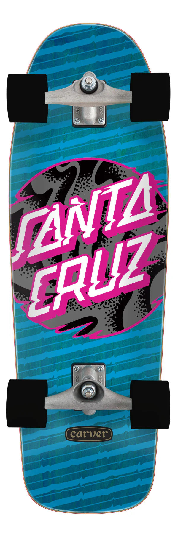 9.80in Vivid Dot Santa Cruz Carver Surf Skate