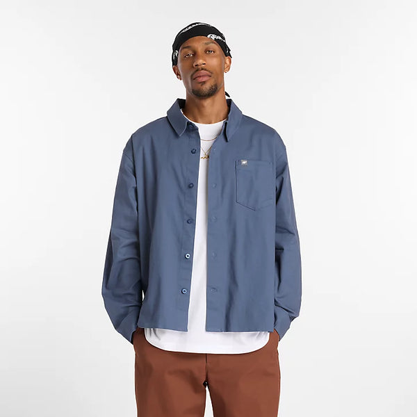 New Balance Numeric Button Up Shirt- Vintage Indigo