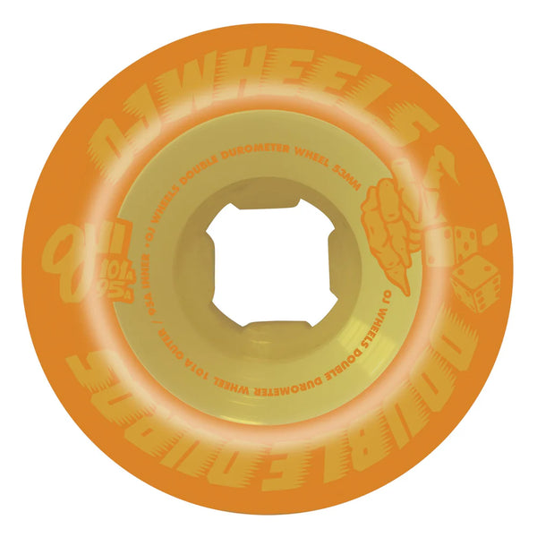 53mm Double Duro Pastel Orange 101a/95a OJ Wheels