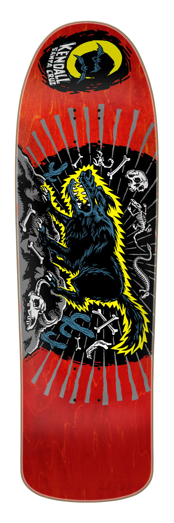 9.28in Kendall Wolf Reissue Santa Cruz Skateboard Deck