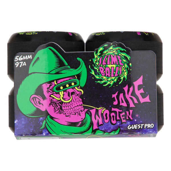 56mm Wooten Fever Dream Vomit Mini Black 97a Slime Balls Skateboard Wheels