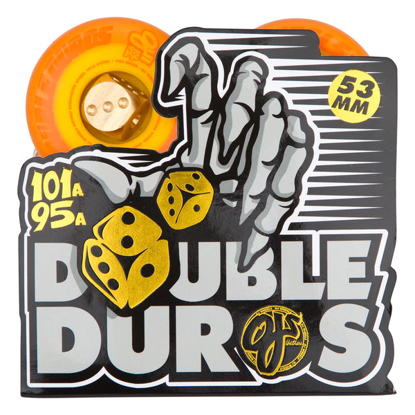 53mm Double Duro Pastel Orange 101a/95a OJ Wheels