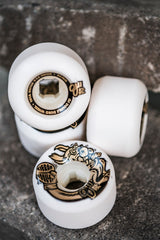 56mm Kieran Woolley Double Duro White 101a/95a OJ Skateboard Wheelssa