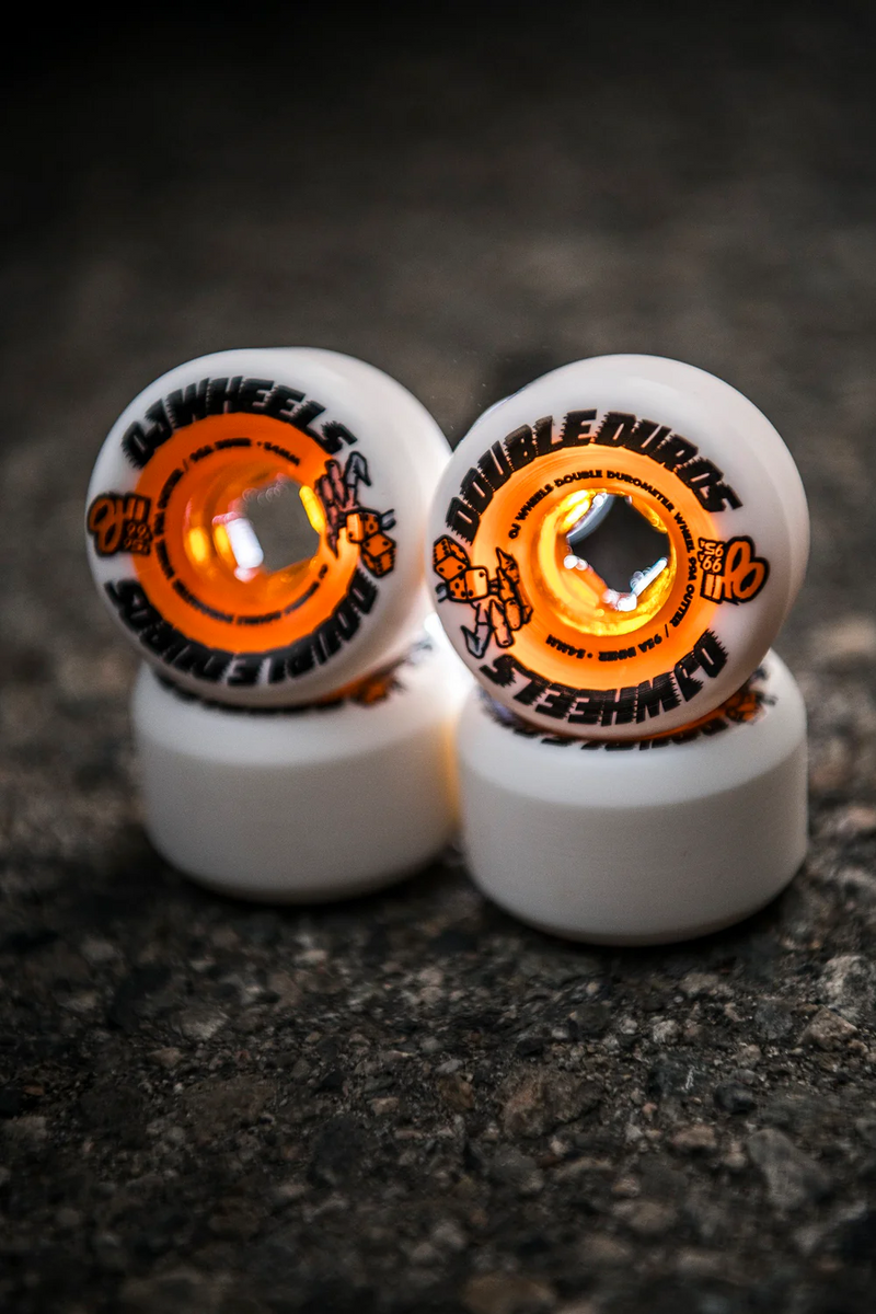 OJ DOUBLE DURO WHITE/ORANGE MINI COMBO 54MM 99A/95A