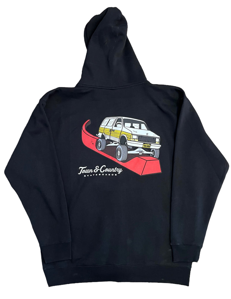 Shop Slappy Van Zip Hood (Black)