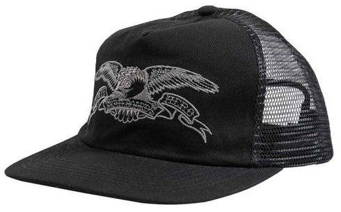 ANTI-HERO BASIC EAGLE SNAPBACK HAT BLACK/CHARCOAL