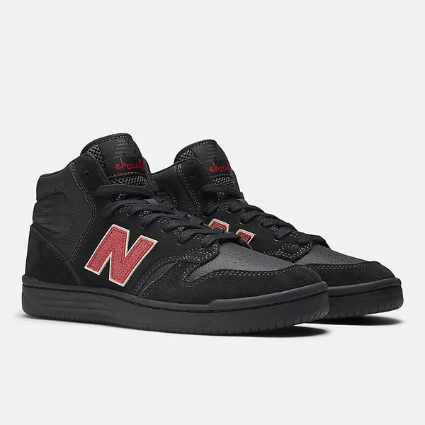 NB Numeric x Chocolate Skateboards 480 High- Black with Red