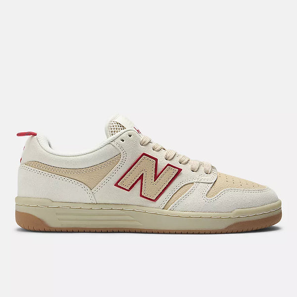 NB Numeric x Chocolate Skateboards 480- Sea Salt with Red