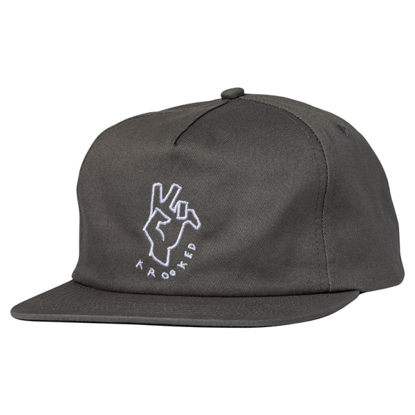 Krooked Handy Snapback (Charcoal)