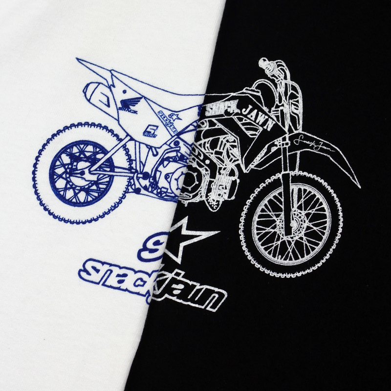 SNACK JAWN PIT BIKE TEE WHITE