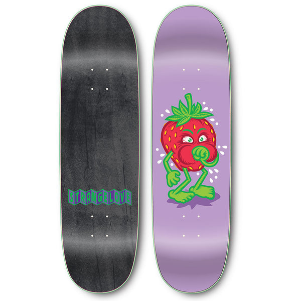 STRANGELOVE STRAWBERRY COUGH LILAC FLOCKED DECK 8.875