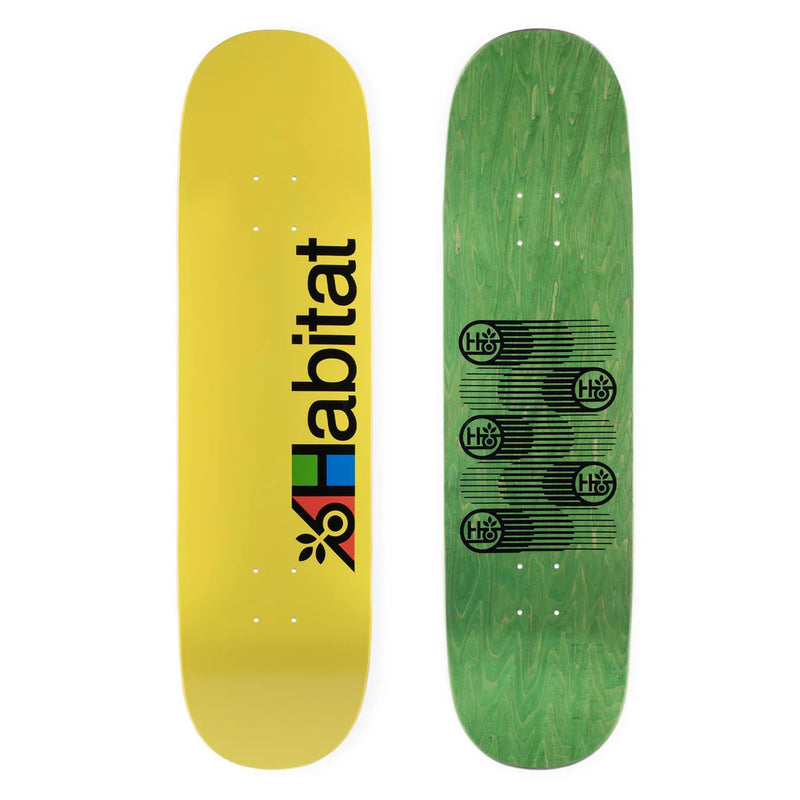 HABITAT  Transit Logo Deck Yellow 8.5