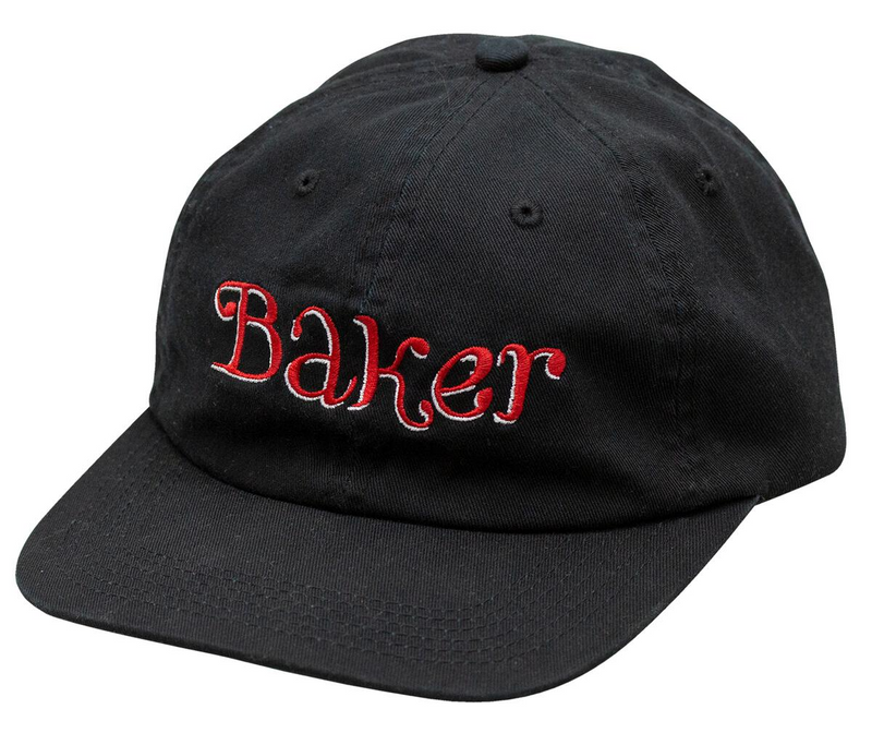 BAKER TIMES NEW BLACK SNAPBACK HAT