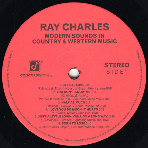 Ray Charles : Modern Sounds In Country And Western Music, Volumes 1 & 2 (LP, Album, RE + LP, Album, RE + Comp, RE, RM)
