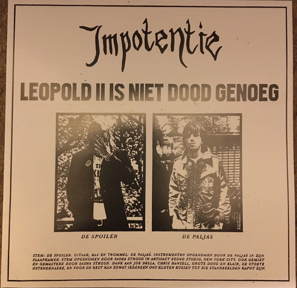 Impotentie : Leopold II Is Niet Dood Genoeg (LP)