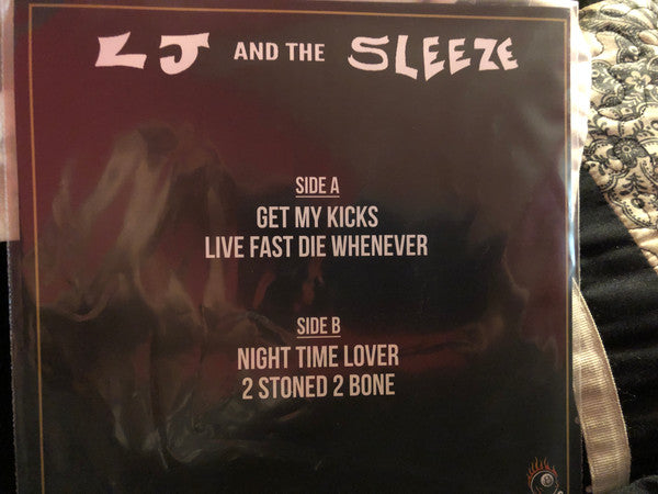 L J and the Sleeze : Put Something Sleezy Between Your Legs (7", EP, Yel)
