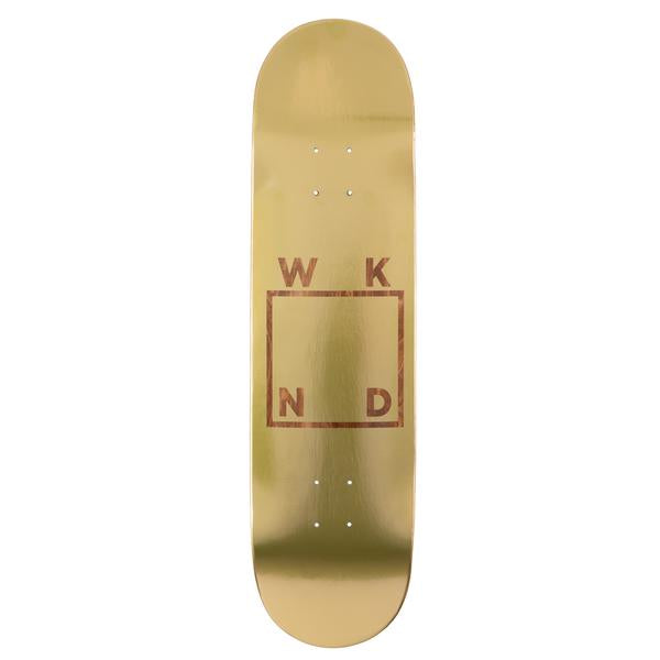 WKND GOLD PLATED LOGO DECK 8.38