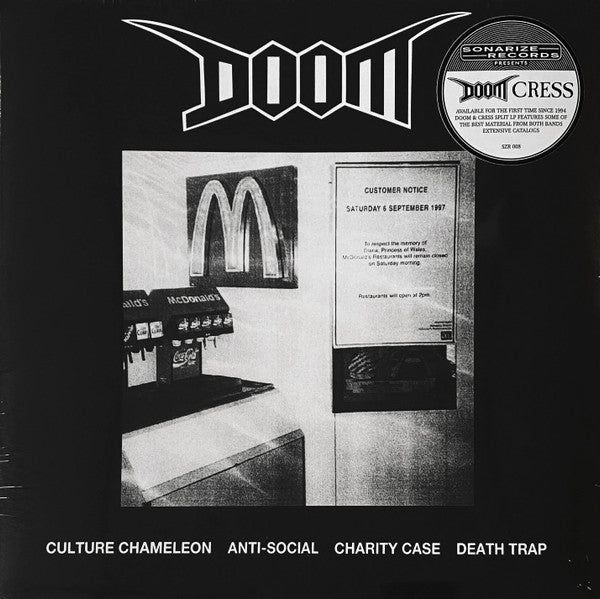 Doom (2) / Cress : Doom / Cress (LP)