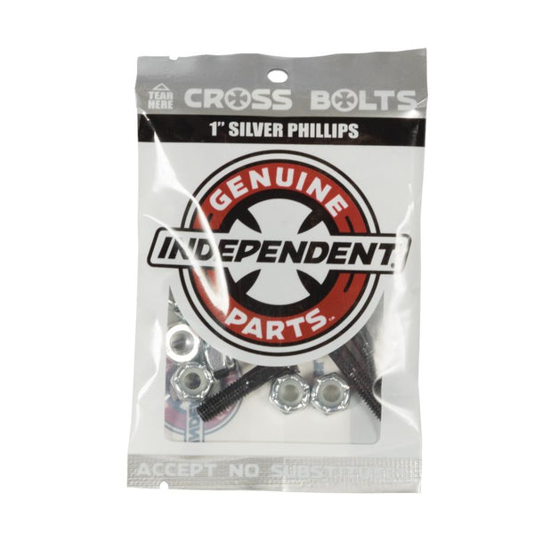 Genuine Parts 1 in Phillips Hardware Black/Silver Pk/8 Independent