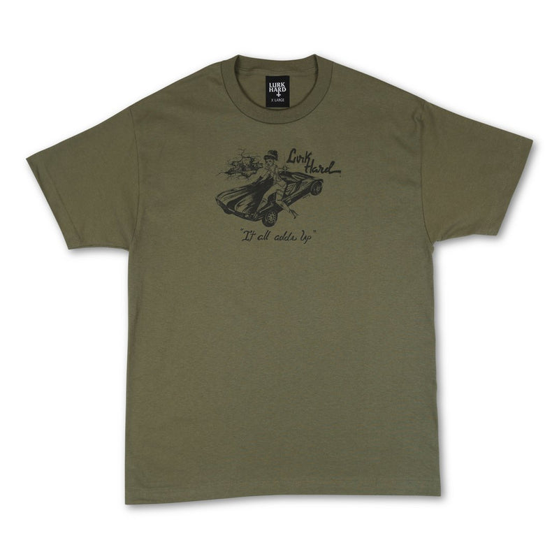 IT ALL ADDS UP TEE ARMY GREEN XL
