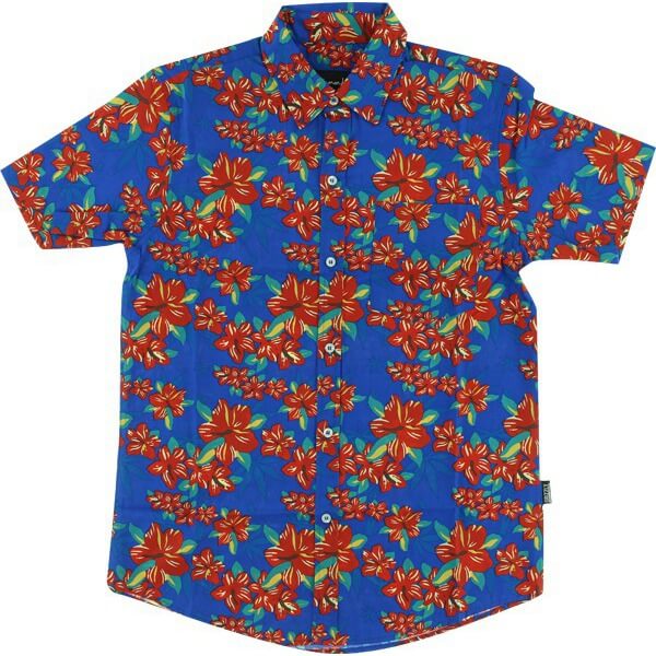 GRIZZLY TROPICAL SHORT SLEEVE BUTTON UP