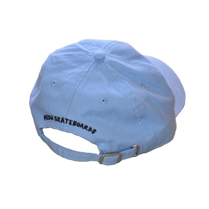 MEOW SKATEBOARDS UNSTRUCTURED HAT BABY BLUE
