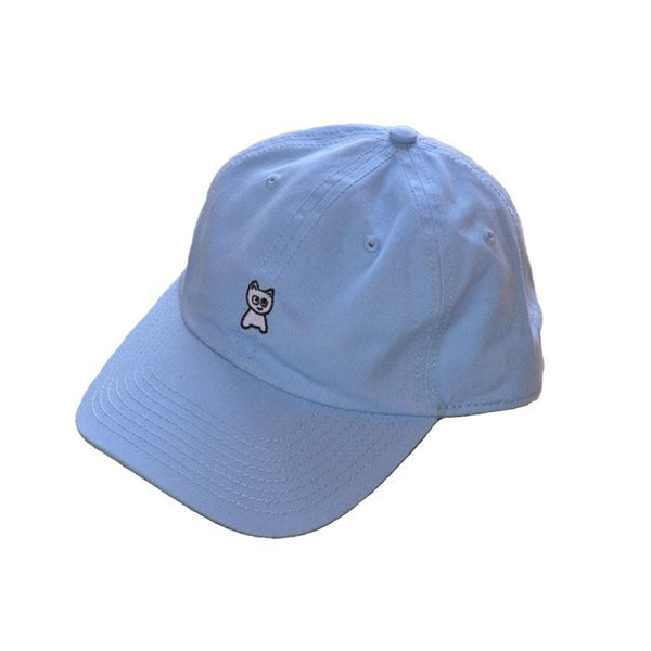 MEOW SKATEBOARDS UNSTRUCTURED HAT BABY BLUE