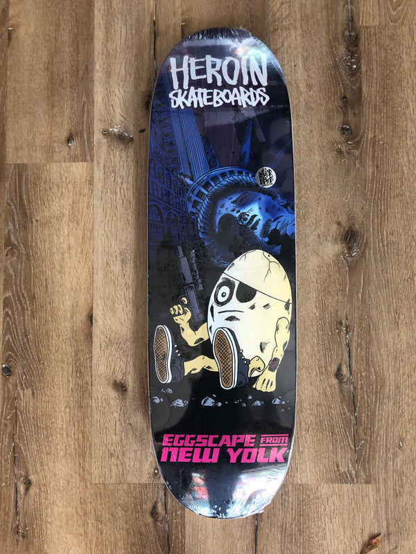 HEROIN SKATEBOARDS EGGSCAPE FROM NEW YORK DECK 9.4 (EGG SHAPE)