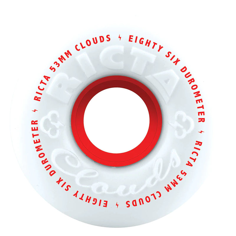 Clouds Red 86a Ricta Skateboard Wheels