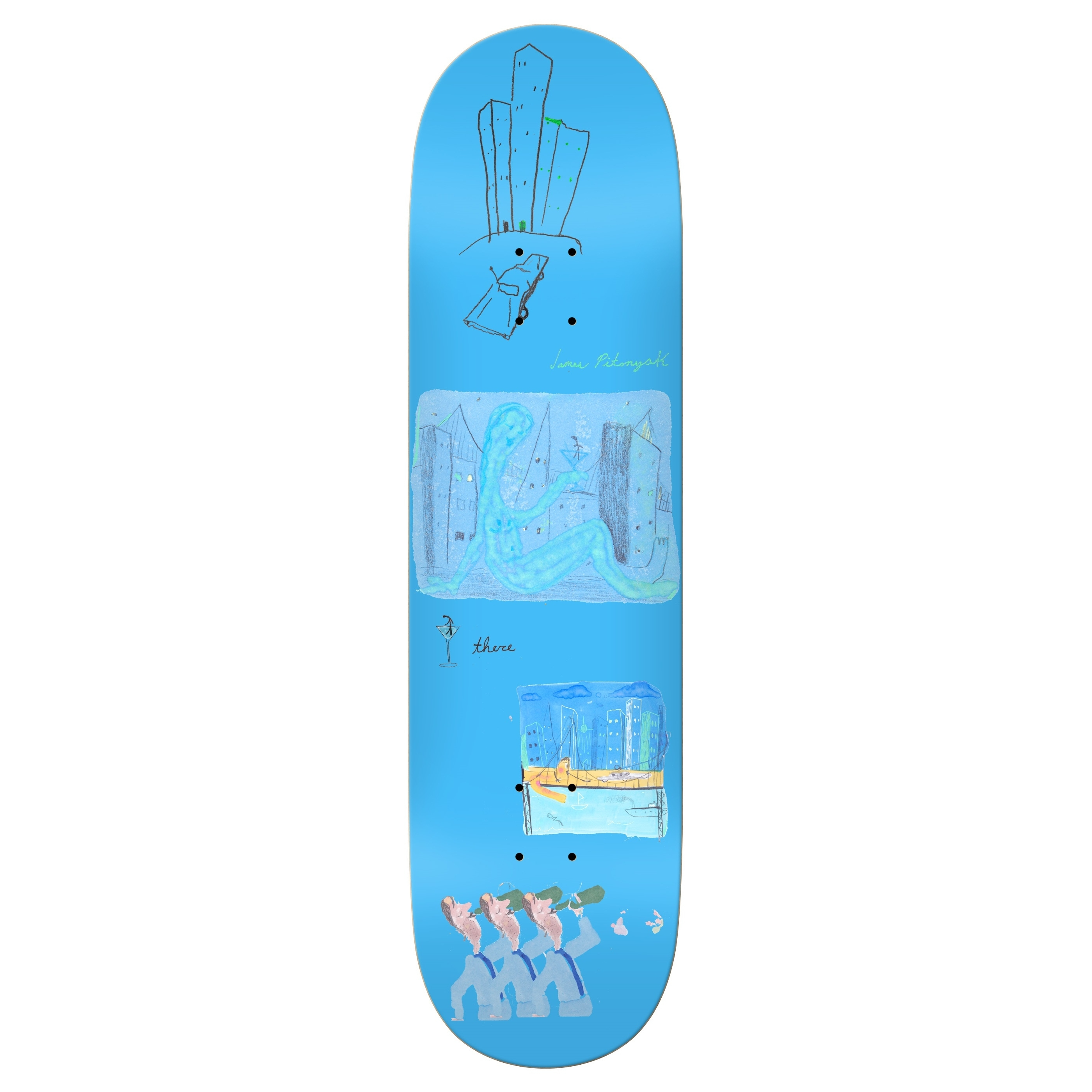 THERE JAMES ONE MORE DRINK DECK 8.50 – Town and Country Skateboards