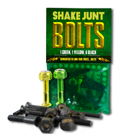 SHAKE JUNT BOLTS 1" ALLEN (ONE YELLOW ONE GREEN SIX BLACK)