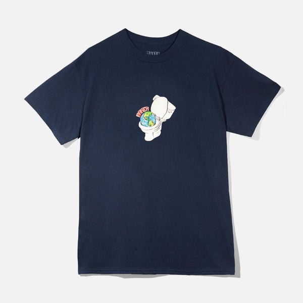 BAKER FLUSHED TEE NAVY